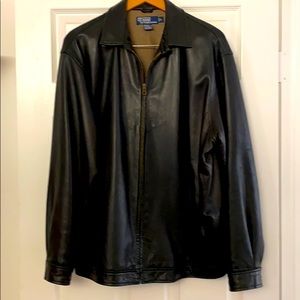 Ralph Lauren polo leather jacket xl